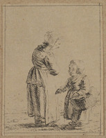 TvB G 0525
          <br/>
          Staande vrouw en een meisje met een mand.
          <br/>
          <em>Chalon, Christina (1748-1808)</em>